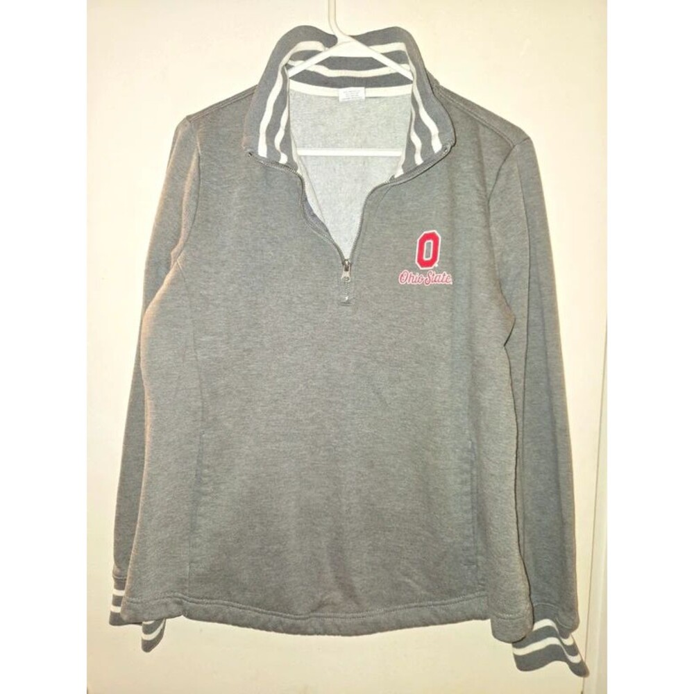 Top of the World Ohio State Buckeyes Quarter Zip Pullover L